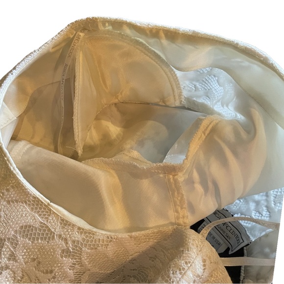 VTG 90s Gunne Sax Jessica McClintock Black White Lace Dress NWT NOS HoCo - Picture 11 of 16